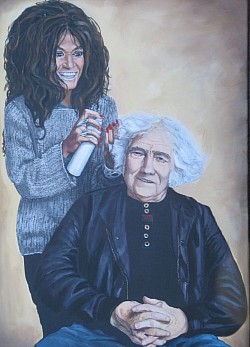oil painting on linen canvas