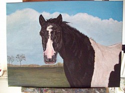oil painting on linen canvas