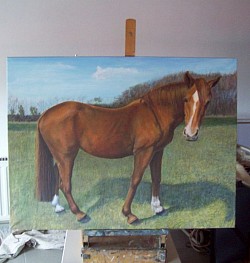 oil painting on linen canvas