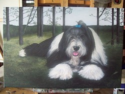 oil painting on linen canvas