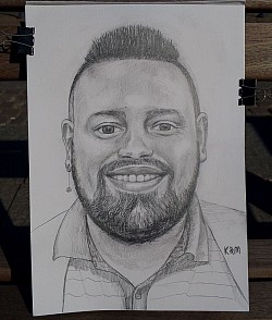 Man fat beard chubby stocky