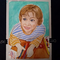 Boy aquarelle